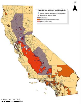 Expansion of wastewater-based disease surveillance to improve health equity in California’s Central Valley: sequential shifts in case-to-wastewater and hospitalization-to-wastewater ratios